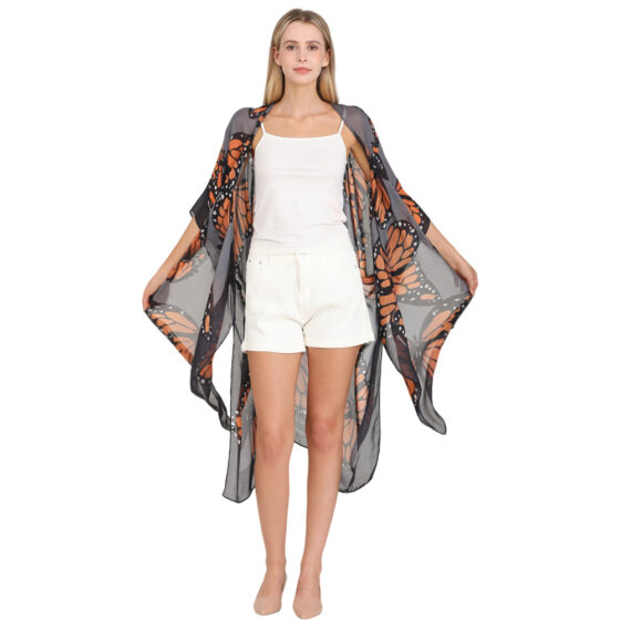 Custom photo print kimono dress shawl